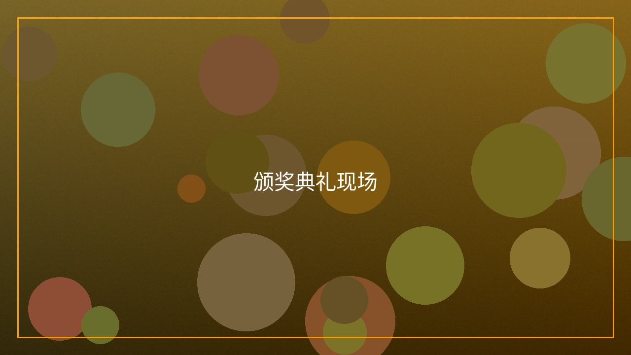 颁奖典礼现场盛况